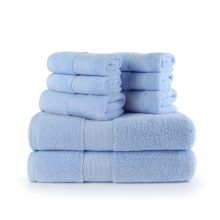 Factory wholesale 2 Bath Towels 4 Hand Towels 2 Super Soft Absorbent 100% Cotton  for Bathroom and Kitchen Shower Towel Set